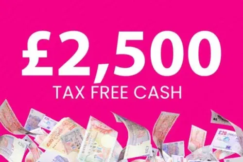 WIN £2,500 TAX FREE CASH! 02/02