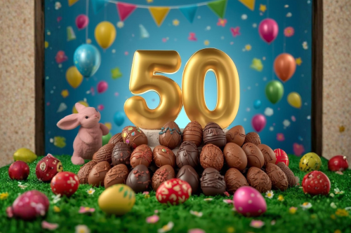 50 MIXED EASTER EGGS-AUTO WIN 21/01