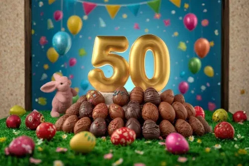 50 MIXED EASTER EGGS-AUTO WIN 31/01