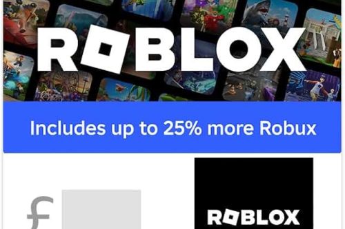 £50 Roblox Gift Card-AUTO WIN 16/01