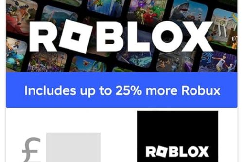 £50 Roblox Gift Card-AUTO WIN 24/01