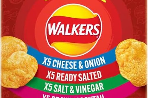 4XWalkers Classic Variety Multipack Crisps Box 20x25 g -AUTO WIN 10/01