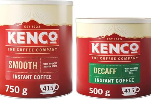 Kenco Instant Coffee Bundle | 1 x Smooth 750g Tin & 1 x Decaf 500g Tin-AUTO WIN 07/01