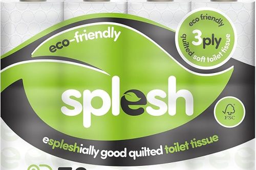 Splesh by Cusheen Toilet Roll 72 Rolls - Aloe Vera Scent Bulk Family Pack-AUTO WIN 17/01