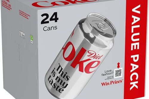 3XDiet Coke Can Cola, Box 330 ml (Pack of 24)-AUTO WIN 31/01