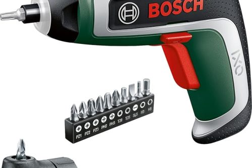 Bosch IXO Cordless Screwdriver (7th Generation, 3.6V, 2.0Ah, 5.5Nm, with Micro USB Cable, Includes Angle Attachment, Screws up to 190 Screws, in Box) -AUTO WIN 10/01