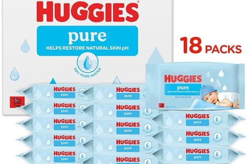 Huggies Pure Plastic Free Baby Wipes, Pack of 18 (864 Wipes)-AUTO WIN 18/01