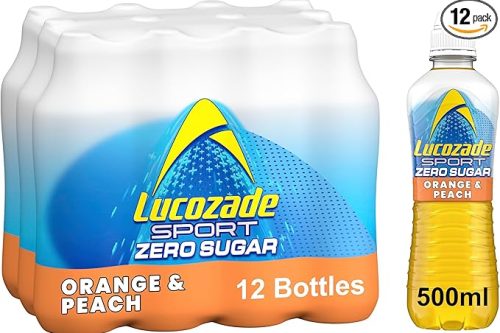 2X Lucozade Sport Zero Sugar - Orange & Peach 12x500ml -AUTO WIN 20/01