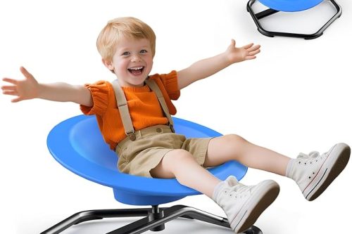 Sensory Spinning Chair for Autism, 360° Swivel Chair for Autism Toddler, Spin Seats for Kids Balance Toys, Sit and Spin ADHD -AUTO WIN