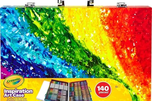CRAYOLA Inspiration Art Case - 140 Pieces of Colouring Fun! | Includes Crayons, Markers, Pencils & Paper-AUTO WIN