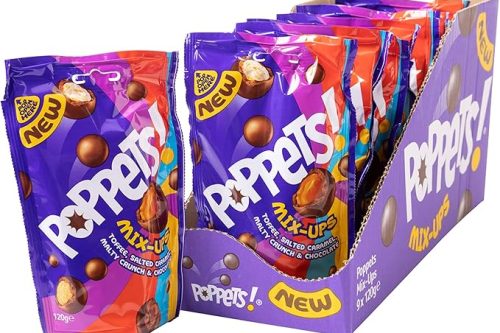 POPPETS MIX UP POUCH 120G (Pack of 9)-AUTO WIN 10/01