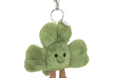 JELLYCAT AMUSEABLES SIOFRA SHAMROCK BAG CHARM-AUTO WIN 13/02