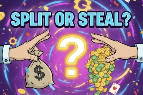 SPLIT OR STEAL- READ THE DESCRIPTION! WIN £40 CASH- 12/01