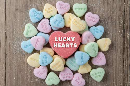 LUCKY HEARTS INSTANT WIN- PRIZES AND CASH - END PRIZE £500 CASH- AUTO WIN 03/02