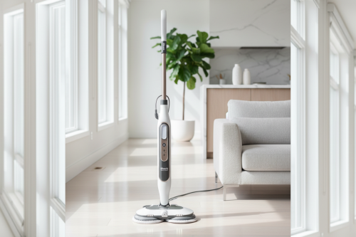 Shark Steam & Scrub S8201UK Automatic Steam Mop with Steam Blaster, White-AUTO WIN 16/01