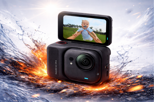 Insta360 GO Ultra Action Camera, 4K, 50MP, Black-AUTO WIN 13/01