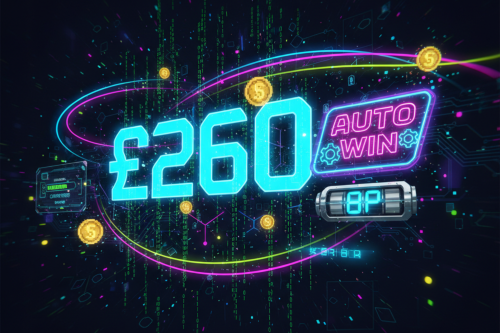WIN £260 CASH FOR 8P-AUTO WIN 19/01