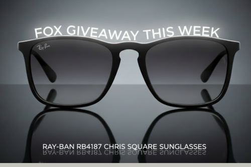 FOX GIVEAWAY Ray-Ban RB4187 Chris Square Sunglasses-AUTO WIN