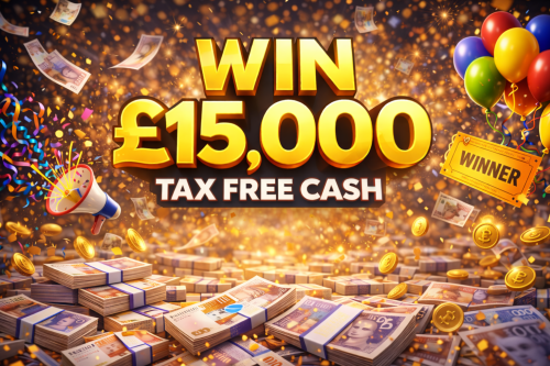 Win £15,000 Tax Free Cash-21/01