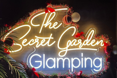 Overnight Luxury Glamping Break with Private Hot Tub for up to Four at the Award Winning Secret Garden-AUTO WIN 26/01