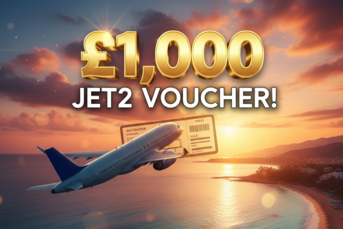 £1,000 Jet2 Voucher! 25/01