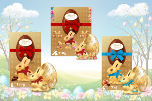 Lindt GOLD BUNNY Easter Egg 195g X 3 -AUTO WIN 19/01