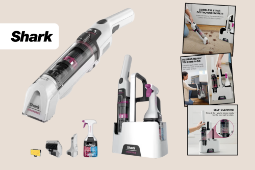 SHARK STAINFORCE CORDLESS STAIN-DESTROYING SPOT CLEANER -AUTO WIN 02/02