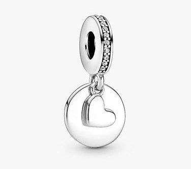 Pandora Heart Disc Dangle Charm-AUTO WIN 21/01