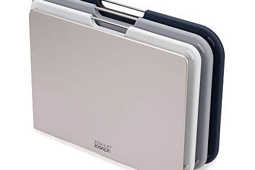 JOSEPH JOSEPH NEST REGULAR CHOPPING BOARDS & STORAGE STAND, SET OF 3, GREY-AUTO WIN 18/01