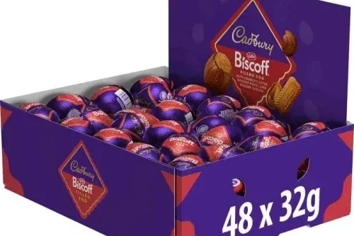 CADBURY LOTUS BISCOFF MILK CHOCOLATE EGG 32G (BOX OF 48)-AUTO WIN 10/01