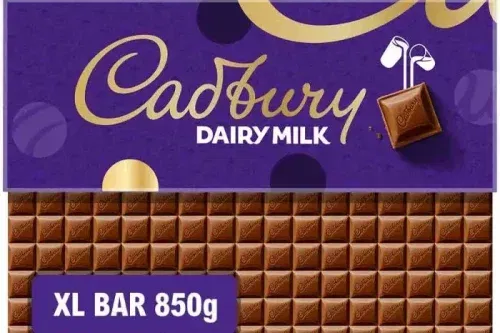 CADBURY DAIRY MILK CHOCOLATE BARS 850G TWIN PACK AUTOWIN 13/01
