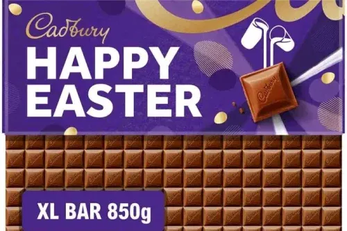 2 X CADBURY DAIRY MILK HAPPY EASTER CHOCOLATE BAR 850G-AUTO WIN 20/01
