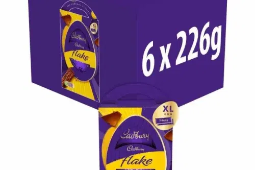 CADBURY FLAKE EASTER EGG 226G XL (BOX OF 6)-AUTO WIN 06/01
