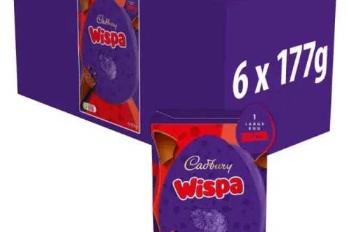 CADBURY WISPA CHOCOLATE EASTER EGG L 177G (BOX OF 6)-AUTO WIN 10/01