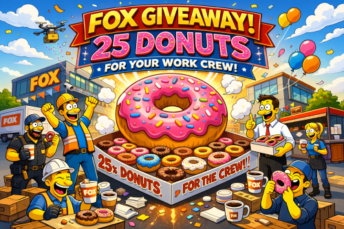 FOX GIVEAWAY 25 Donuts For Your Work Crew AUTO-WIN 24/02