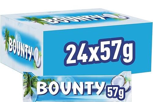 Bounty Chocolate Bars 24 x 57g AUTO-WIN 27/02