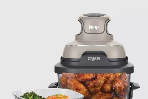 Ninja CRISPi 4-in-1 Portable Air Fryer, Stone-AUTO WIN 08/02