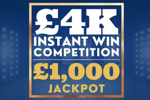 4K WORTH OF INSTANTS- MAIN PRIZE £1000 JACKPOT-AUTO WIN 16/02