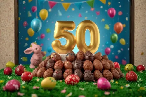 50 MIXED EASTER EGGS-AUTO WIN 14/02