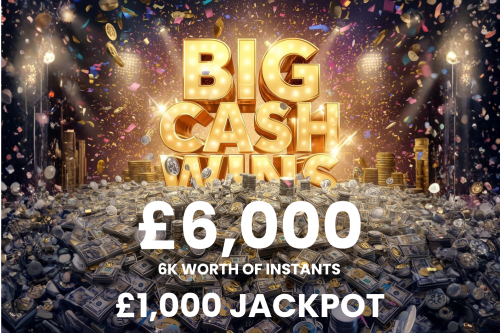 6K WORTH OF INSTANTS- £1000 JACKPOT-AUTO WIN 04/03