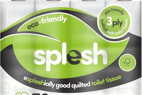 SPLESH BY CUSHEEN 3-PLY TOILET ROLL – ALOE VERA FRAGRANCE (72 PACK)-AUTO WIN 13/02