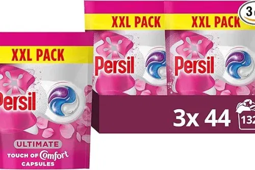 PERSIL ULTIMATE TOUCH OF COMFORT WASHING CAPSULES LAUNDRY SMELLING FRAGRANT AND CLEAN FOR LONGER FOR 14 DAYS OF OUR BEST UPLIFTING FRAGRANCE 132 WASHES (3X 44)-AUTO WIN 14/02