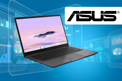 ASUS Chromebook Plus CX14 Laptop, Intel Core 3 Processor, 8GB RAM, 128GB eMMC, 14” Full HD, Grey-11/03