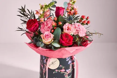 Cath Kidston Pink Rose Flower Bouquet in Gift Bag 01/03