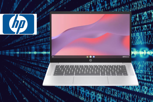 HP Chromebook 14a-nf0003na Laptop, Intel N100 Processor, 8GB RAM, 128GB, 14” Full HD, Glacier Silver-18/03