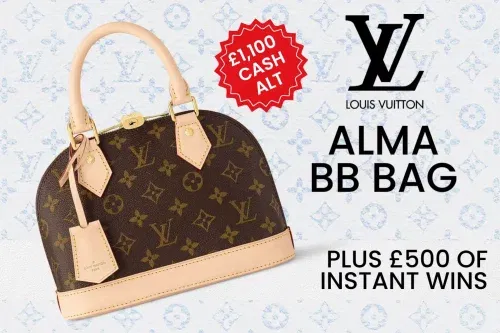LOUIS VUITTON ALMA BB BAG OR £1100 CASH! PLUS INSTANT WINS WORTH £500!-24/02-AUTO WIN