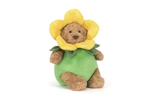 JELLYCAT BARTHOLOMEW BEAR DAFFODIL OUTFIT-AUTO WIN 20/02