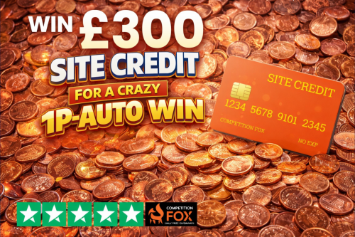 WIN £300 SITE CREDIT FOR A CRAZY 1P-AUTO WIN 16/02