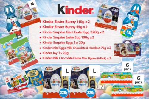 KINDER EASTER CHOCOLATE BUNDLE -AUTO WIN 27/02