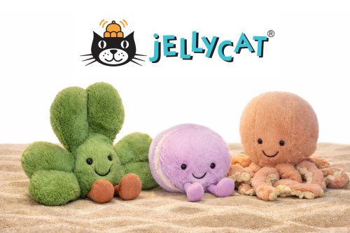 JELLYCAT Bundle Little Odell Octopus-May Macaron-Siofra Shamrock AUTOWIN 03/03
